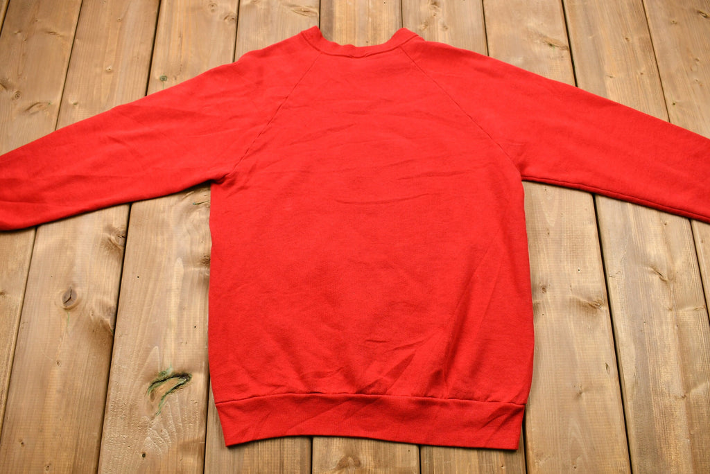 Vintage 1990s Skiing Polar Bear Graphic Crewneck Sweatshirt , Vintage Sweatshirt , American Streetwear , Pullover , Vintage Athletisure