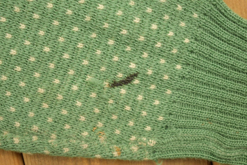 Vintage 1940s Moose Knit Wool Sweater /