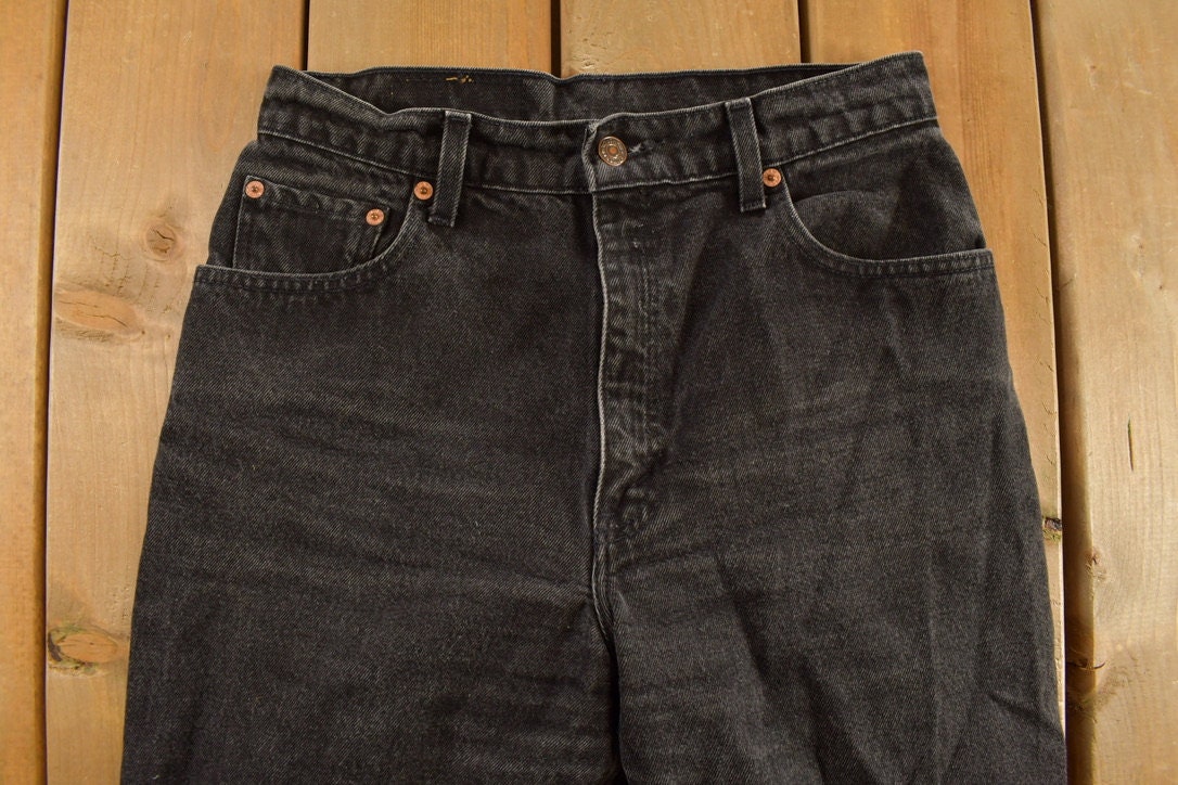 Vintage 1990s Levi's 551 Black Jeans Size 29 x 31.5