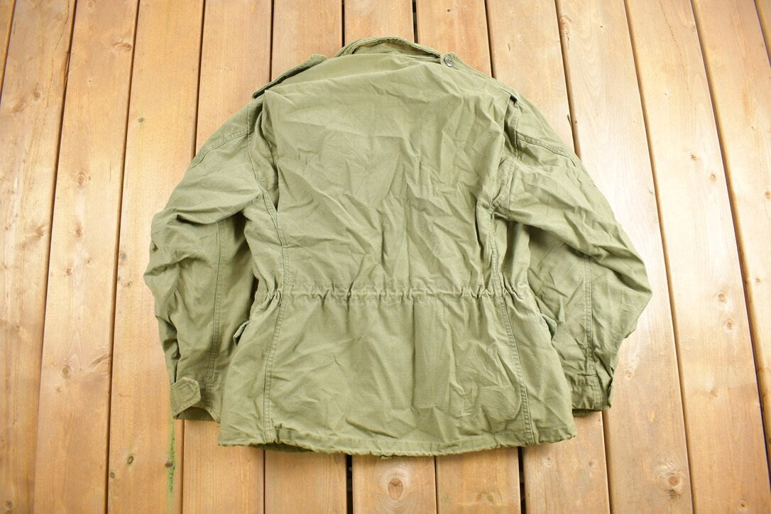 Vintage 1976 Military Army Sateen Field Jacket