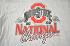 Vintage 2002 Ohio State University National Champs Collegiate Graphic T-Shirt Made In USA