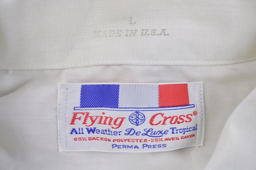 Vintage 1980s Flying Cross Button Up T- Shirt