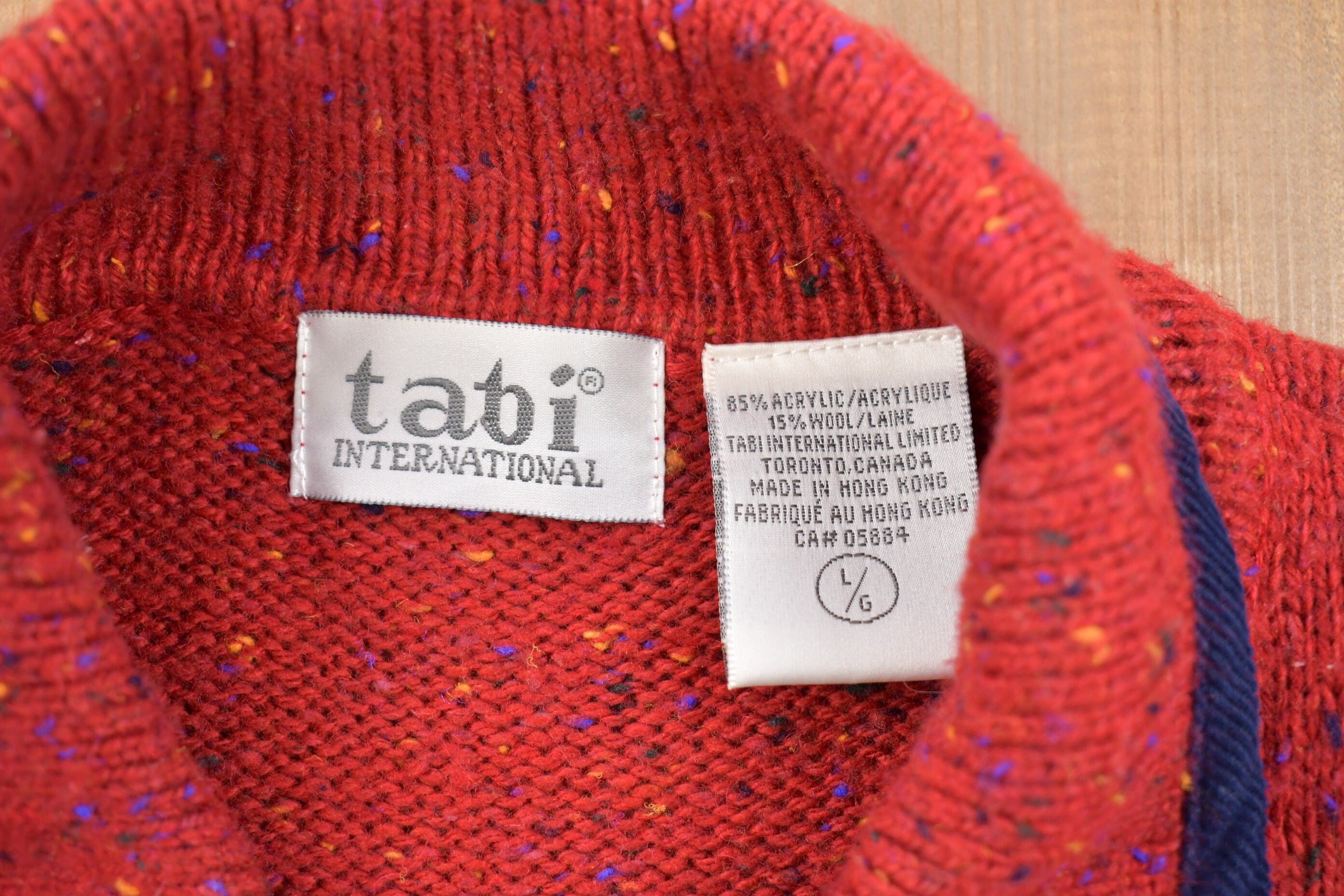 Vintage 1980s Tabi International Teddy Graphic Knitted Sweater