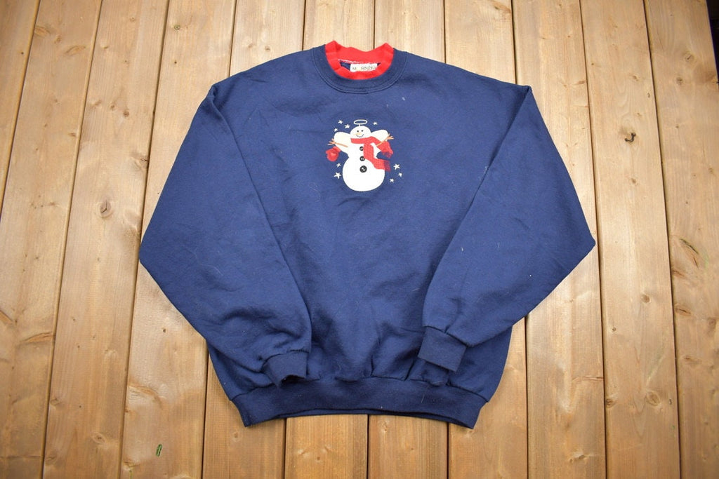 Vintage 1990s Hallmark Collection Snowman Christmas Sweater