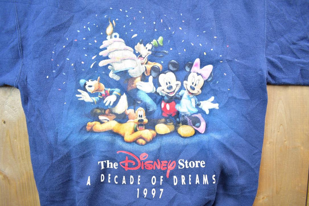 Vintage 1997 The Disney Store 10 Year Anniversary Disney Crewneck