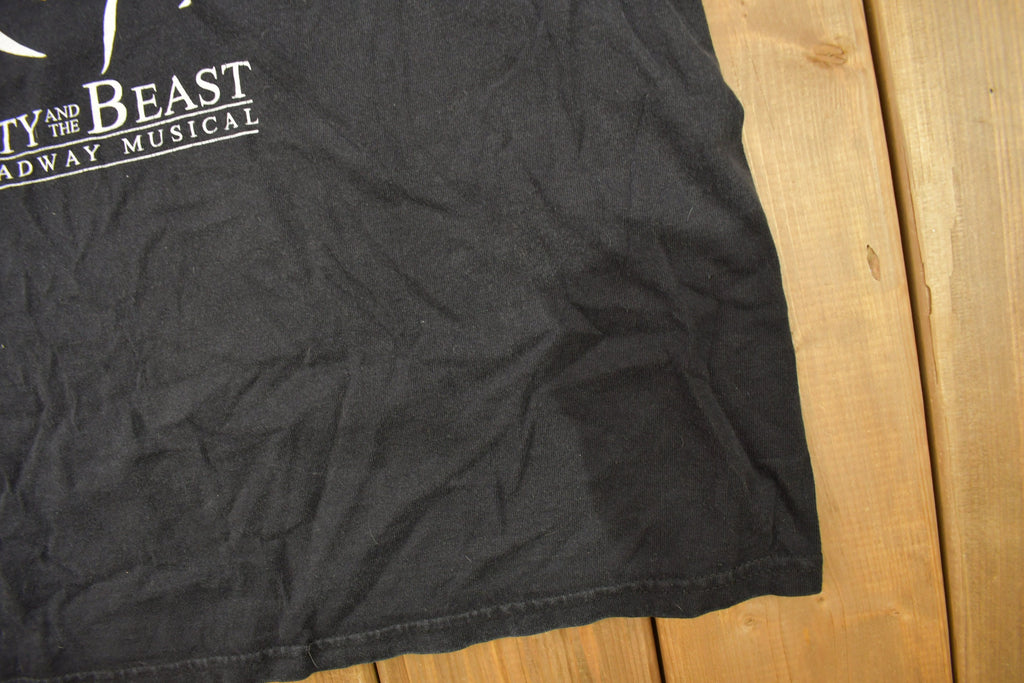Vintage 1990s Beauty And The Beast The Broadway Musical Promo T Shirt