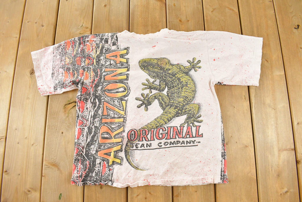 Vintage 1990s Arizona Original Jean Company Lizard T Shirt Youth XL