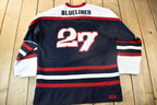 Vintage Y2K Exco Blue Liner Hockey Jersey