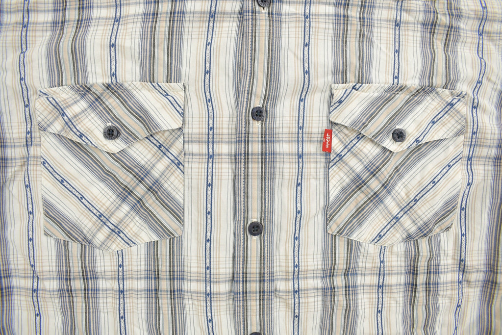 Vintage 1990s Plains Plaid Western Button Up Shirt