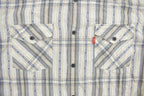 Vintage 1990s Plains Plaid Western Button Up Shirt