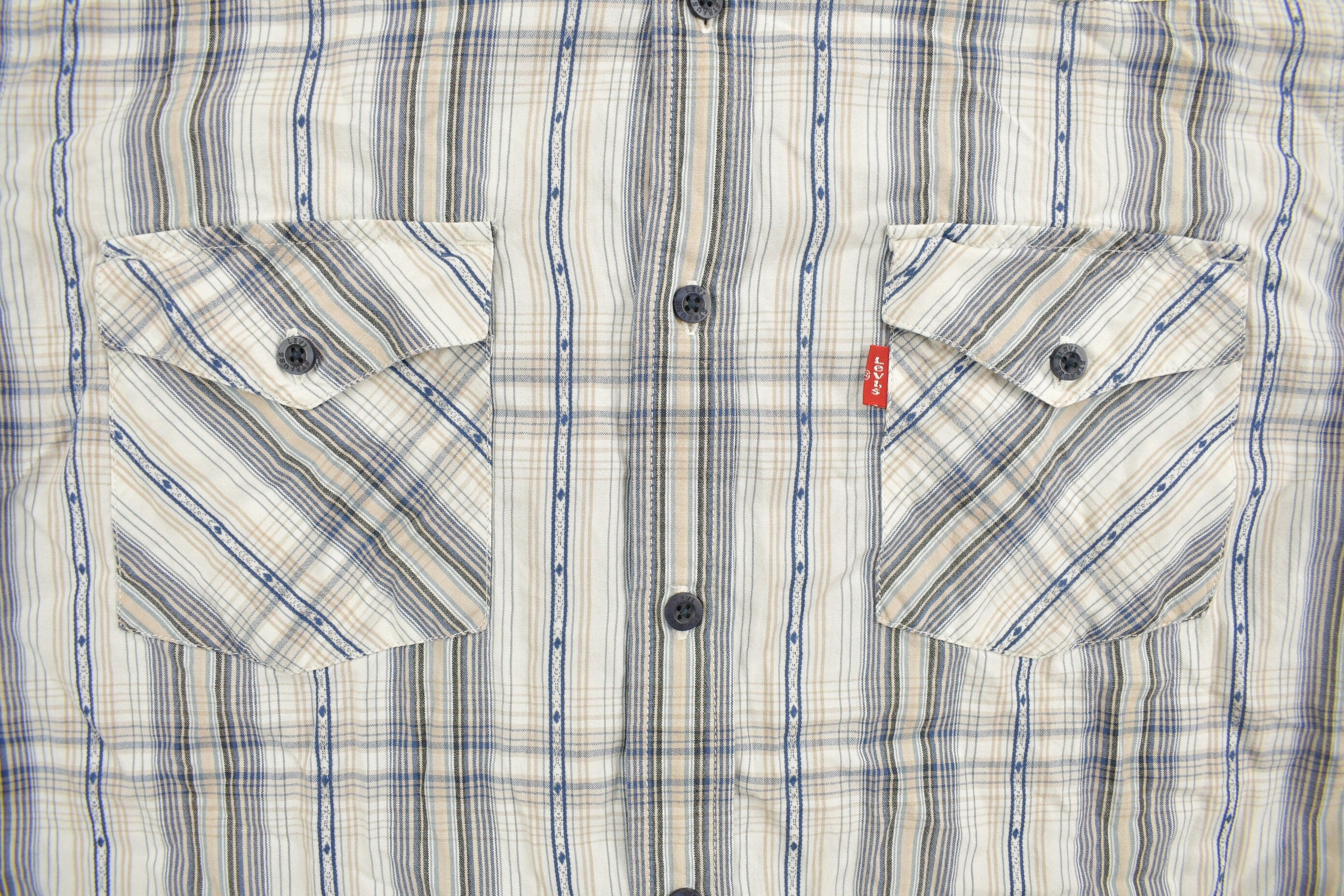 Vintage 1990s Plains Plaid Western Button Up Shirt