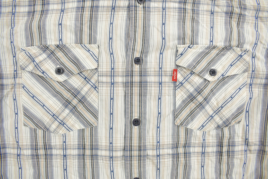 Vintage 1990s Levi's Strauss Western Flannel Button Up Shirt