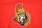 Vintage 1990s Ottawa Senators NHL Quarter Zip Embroidered Fleece Sweater