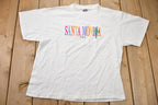 Vintage 1990s Santa Monica Pier Embroidered T-Shirt