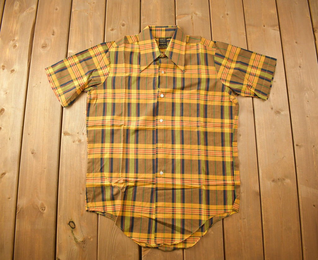 Vintage 1990s GMT Collection Plaid Flannel Button Up Shirt
