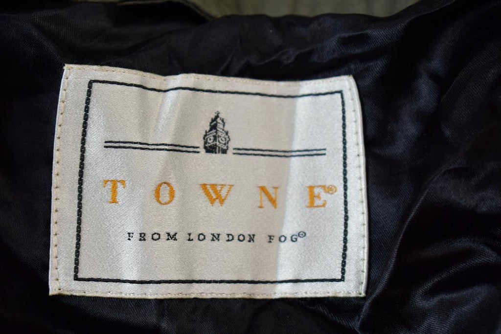 Vintage 1980s Towne London Fog Full Length Double Breasted Trench Coat