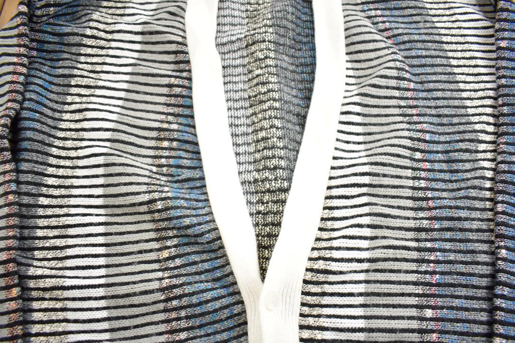 Vintage 1990s Megalos Abstract Pattern Knit Cardigan Sweater