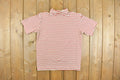 Vintage 1980s Striped Short Sleeve Turtleneck Shirt
