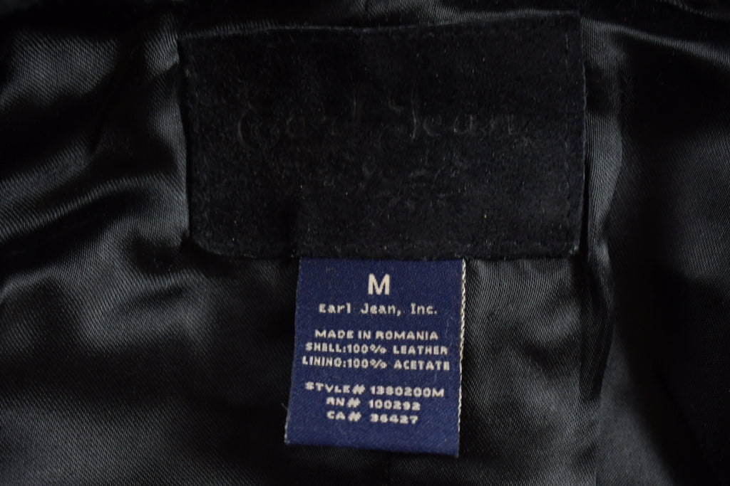 Vintage 1990s Earl Jeans Genuine Leather Suede Jacket