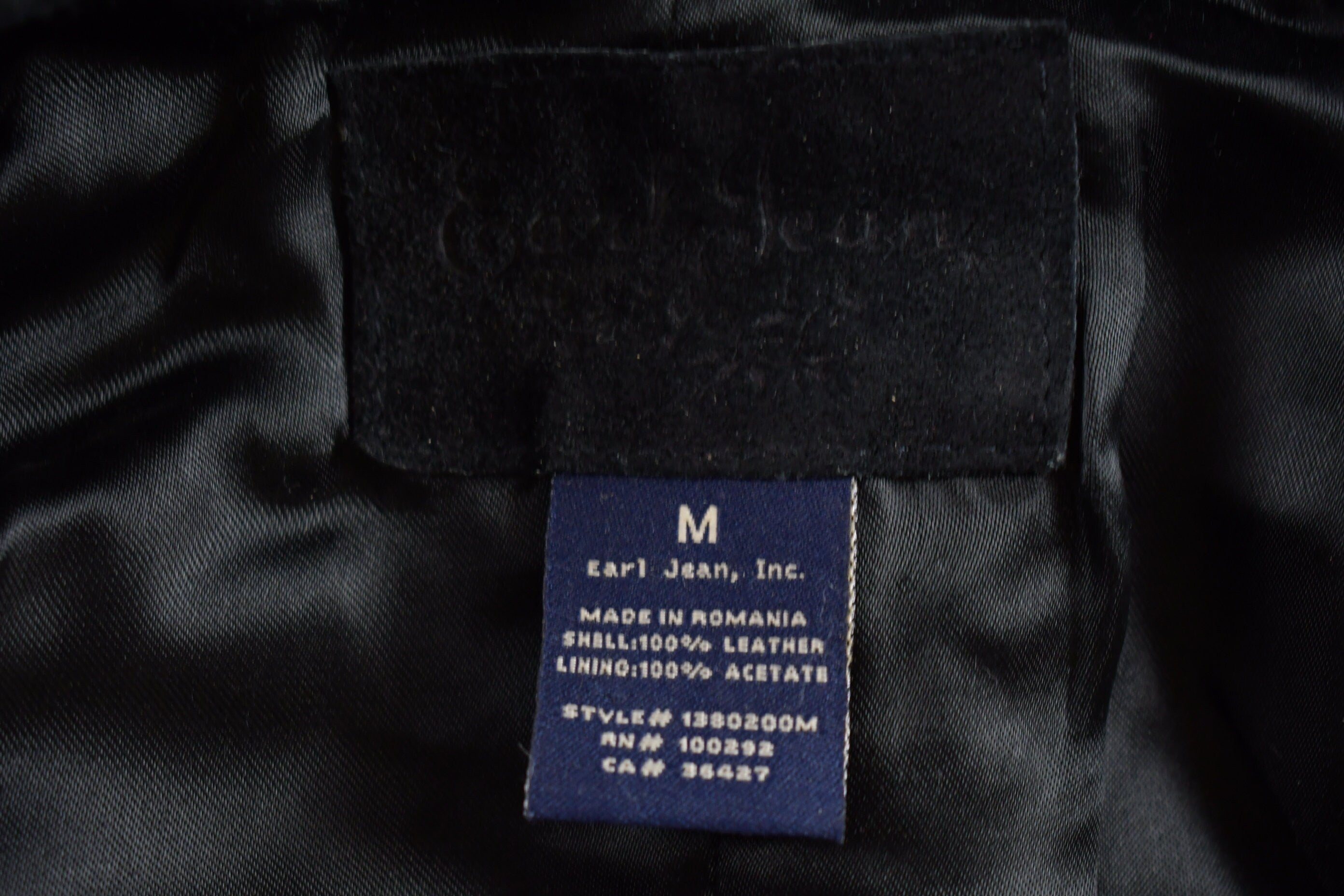 Vintage 1990s Earl Jeans Genuine Leather Suede Jacket