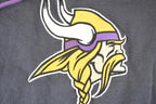 Vintage 1990s 47 Minnesota Vikings Embroidered NFL Hoodie Sweatshirt Men's XL