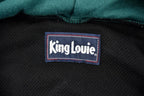 Vintage 1990s King Louie Emerald Green Blank Zip Up Hoodie