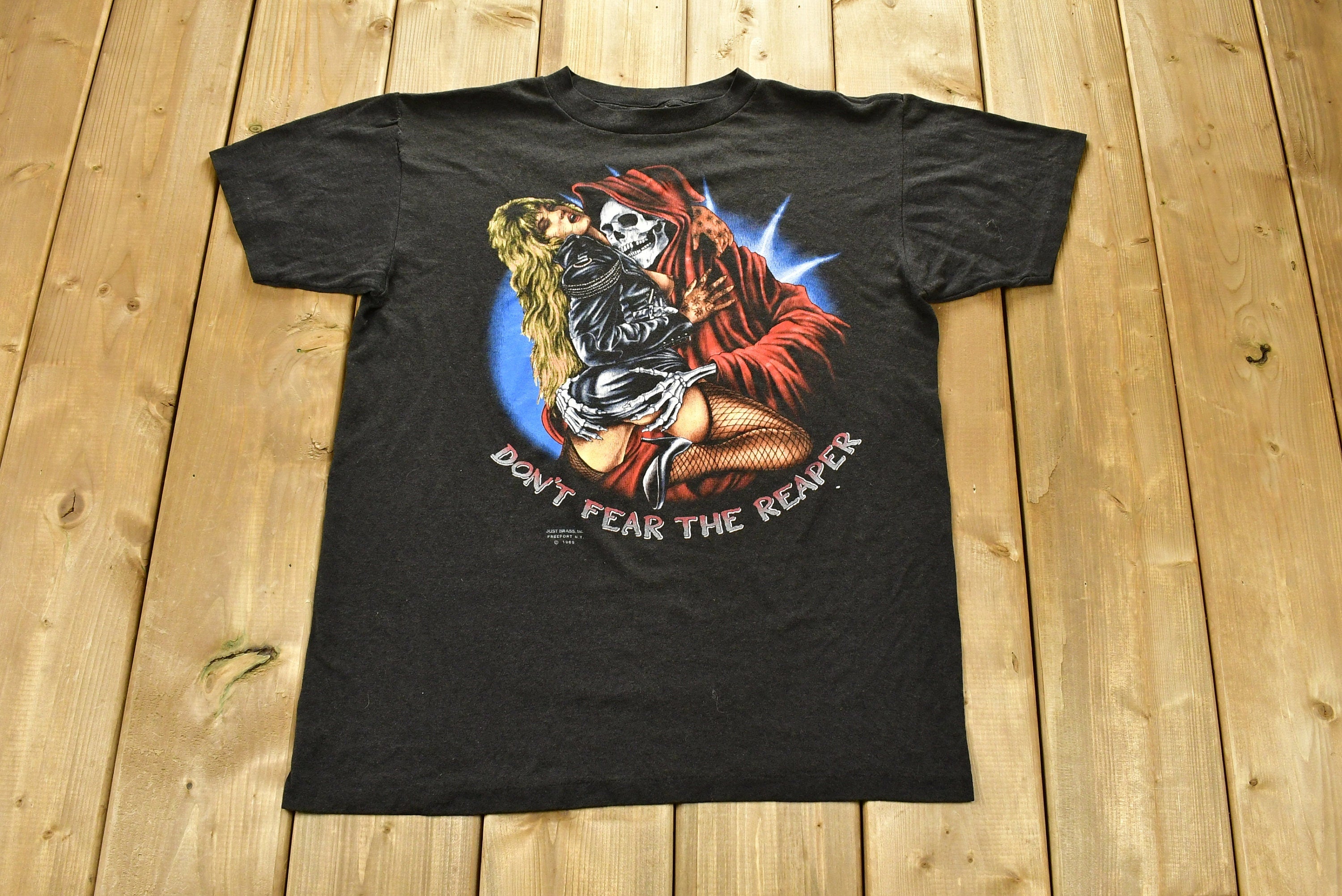 Vintage 1989 Don't Fear The Reaper Daytona Beach Bike Week T-Shirt