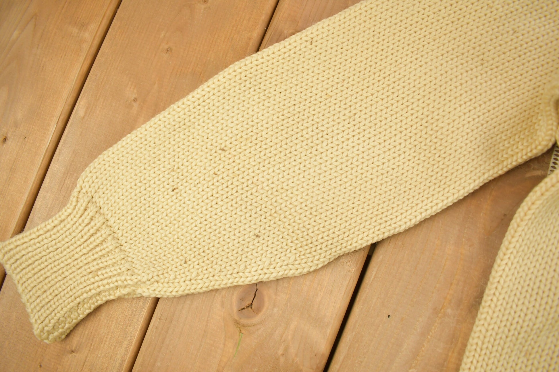 Vintage 1940s 100% Wool Collegiate Knit Crewneck Sweater