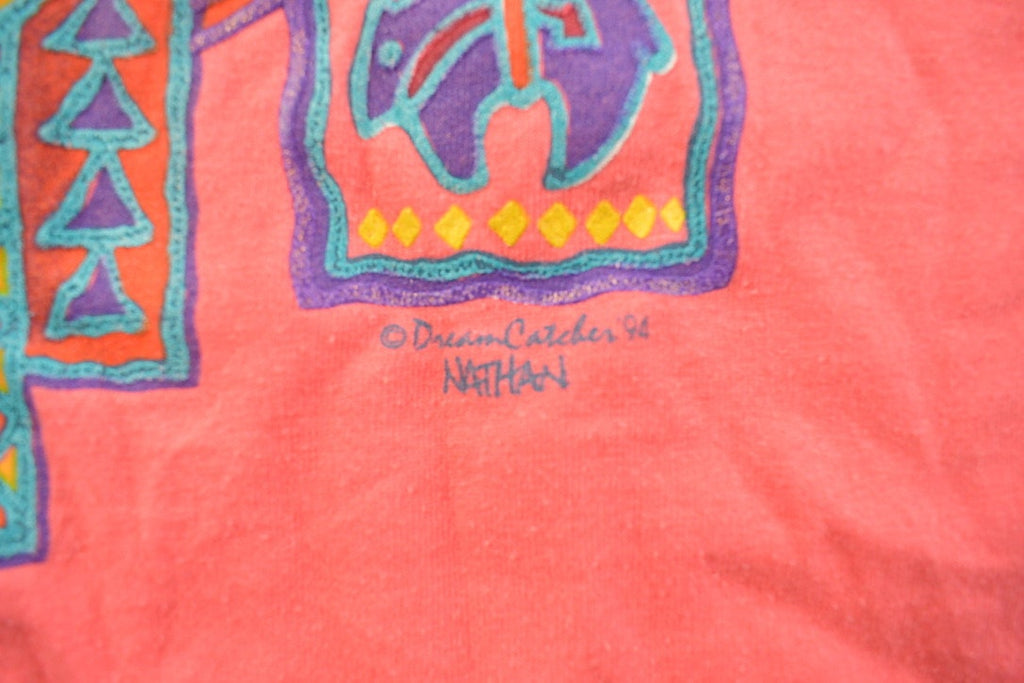 Vintage 1990s Abstract Peppers Themed Graphic T Shirt