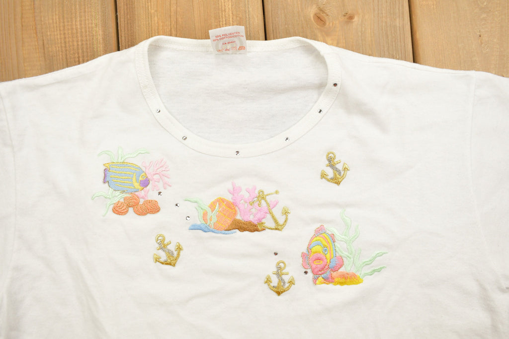 Vintage 1990's Nautical Theme T-Shirt
