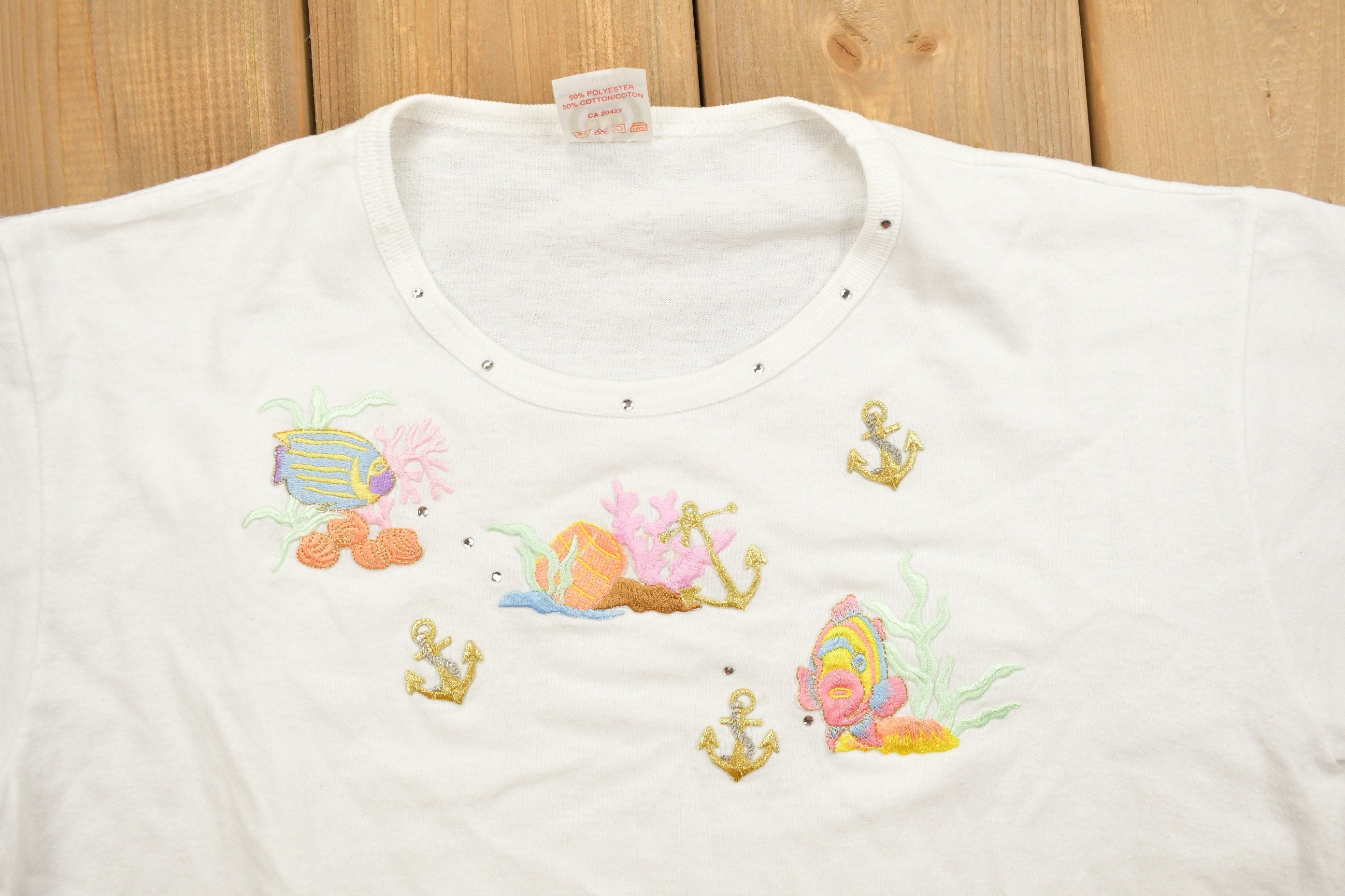 Vintage 1990's Nautical Theme T-Shirt