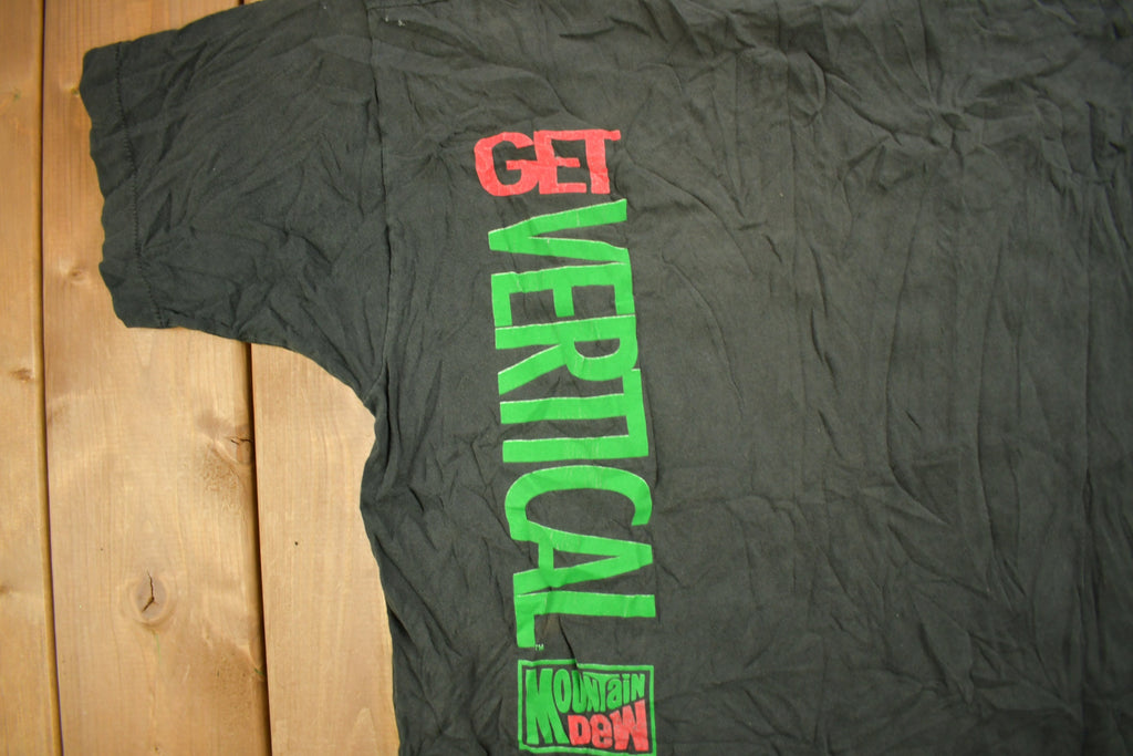 Vintage 1993 Mountain Dew Get Vertical Graphic T Shirt
