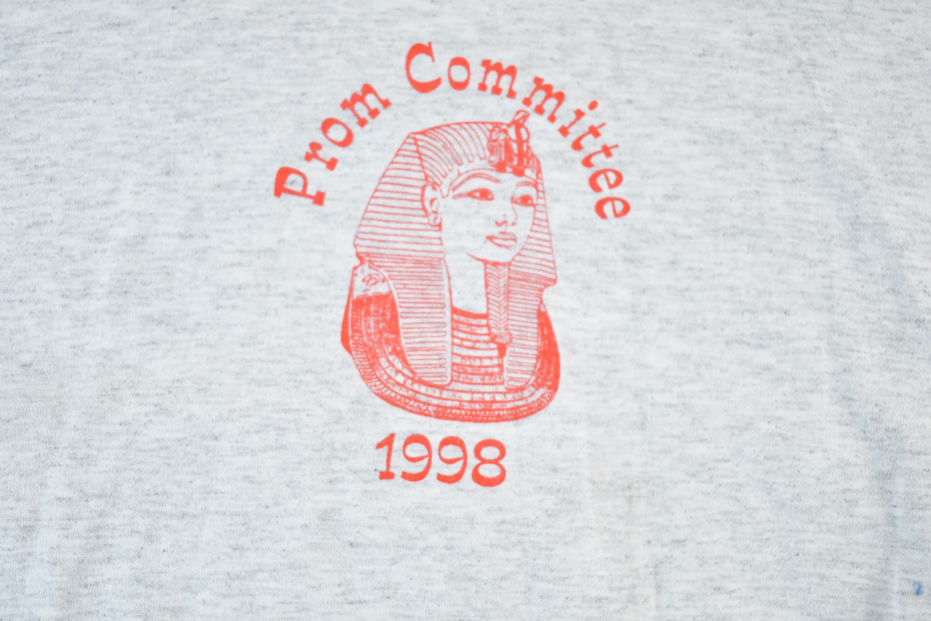 Vintage 1998 Prom Committee Souvenir King Tut T-Shirt Mens L