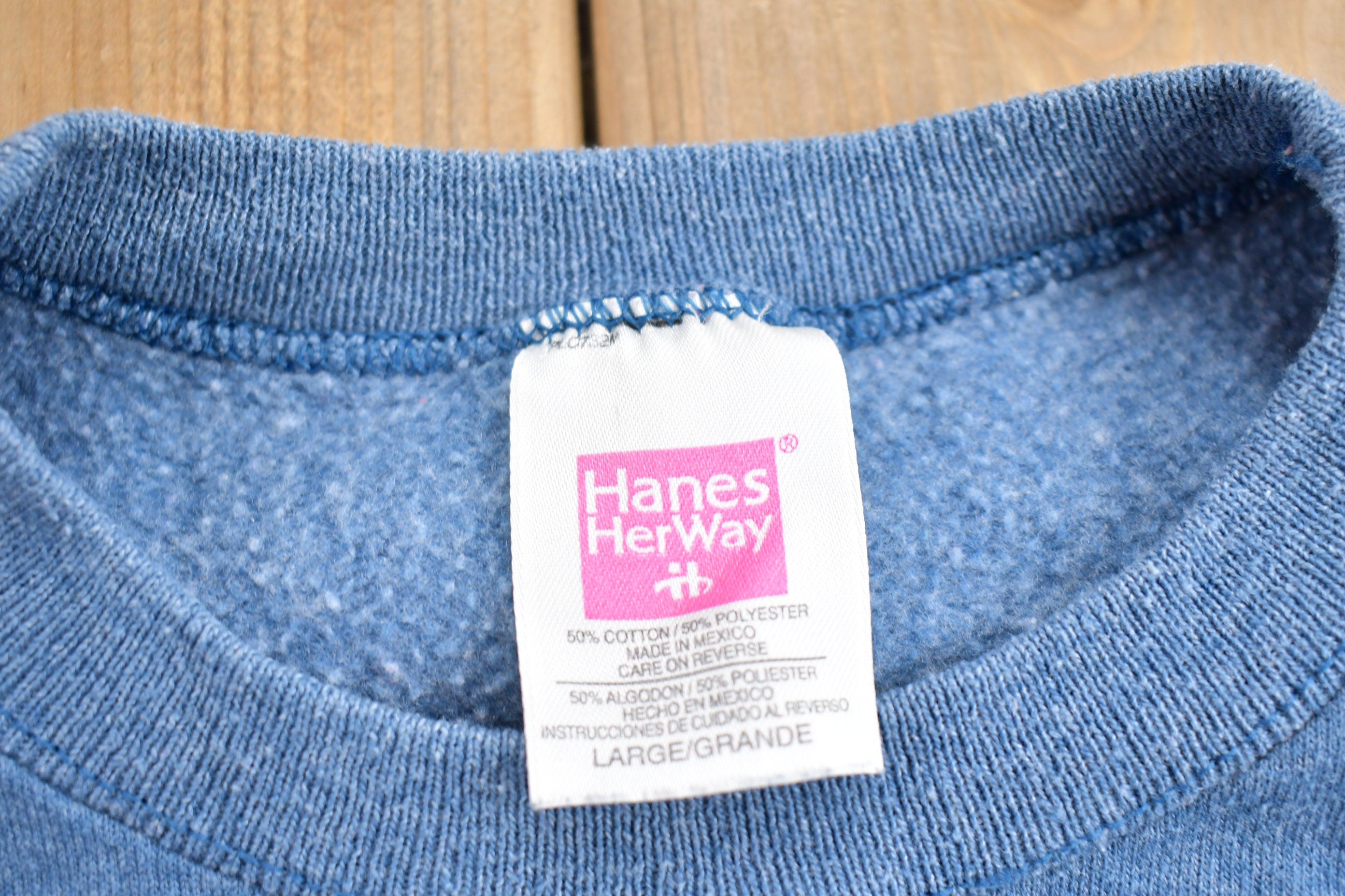Vintage 1990s Blank Blue Crewneck Sweatshirt
