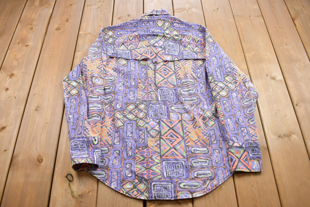 Vintage 1990s Hippie Button Up Shirt