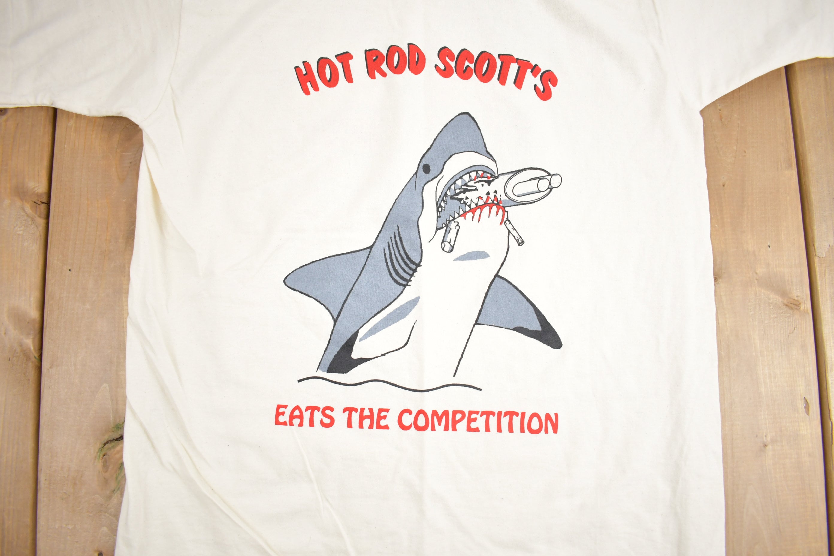 Vintage 1990s Hot Rod Scott's Graphic T Shirt
