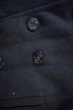 Vintage 1990s Navy Wool Pea Coat