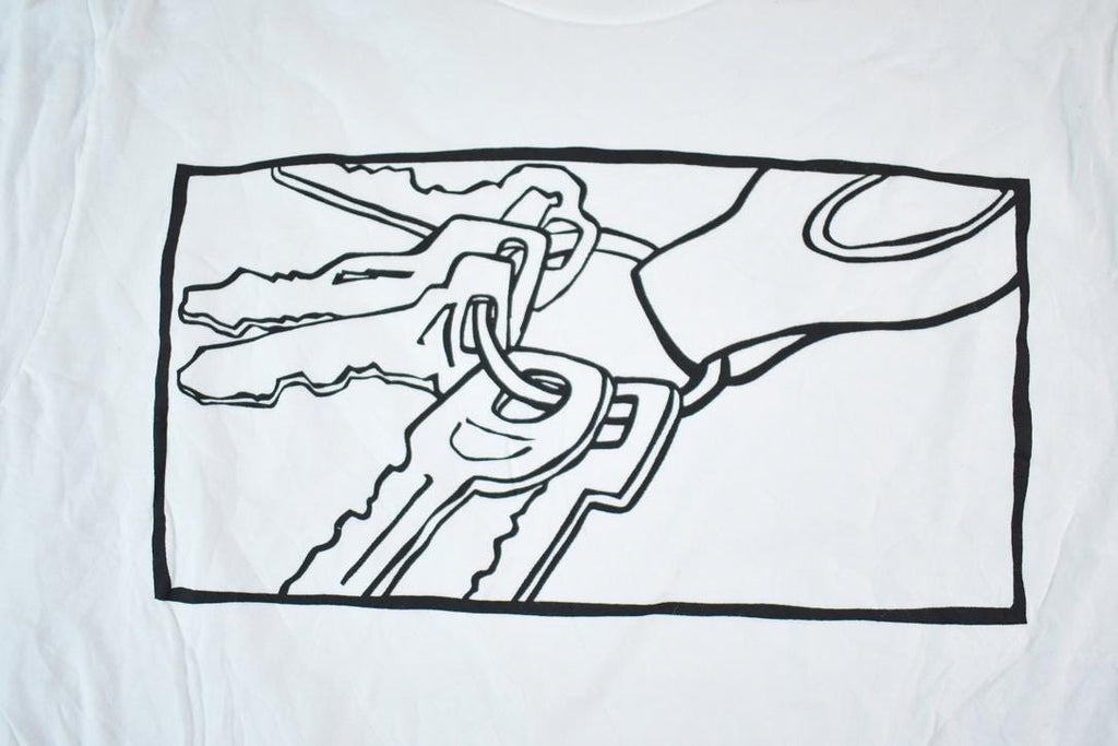 Vintage 1990s Car Keys Souvenir Single Stitch Graphic Print T-Shirt Made In USA