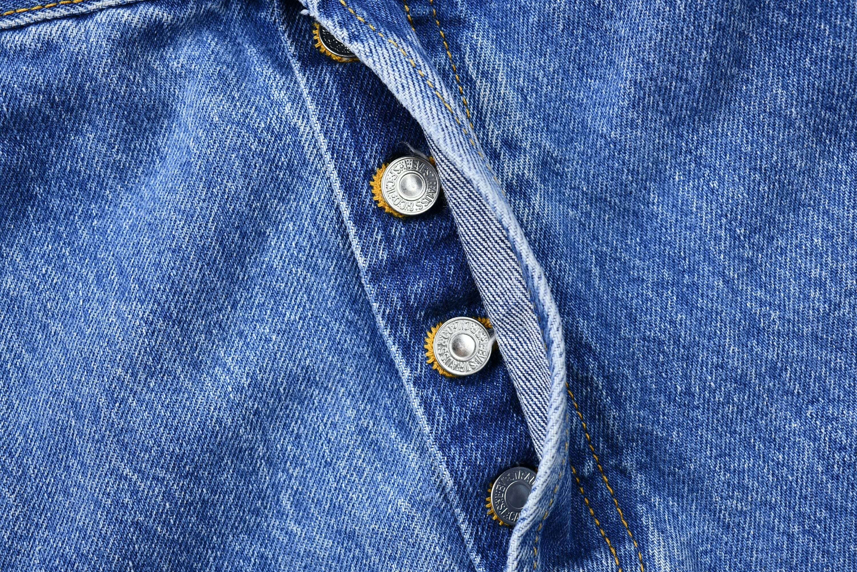 Vintage 1990s Levi's 501 Mid-Wash Regular Fit Straight Leg Jeans