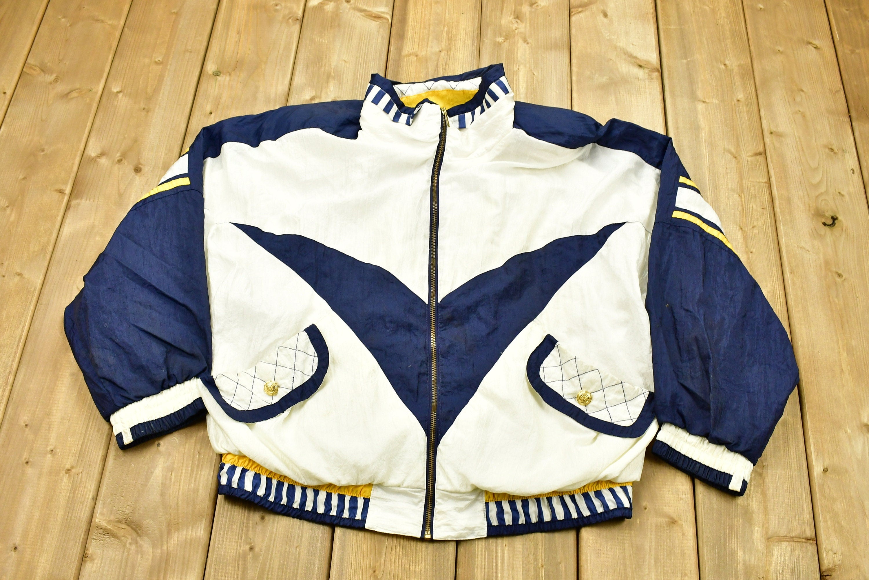 Vintage 1990s Abstract Women's Windbreaker Jacket