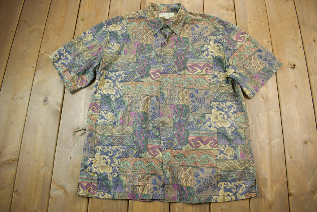Vintage 1990s Tori Richard Funky Graphic T-Shirt