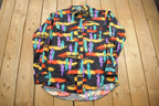 Vintage 1990s South Western Psychedelic Wrangler Cowboy Cut Button Up Shirt