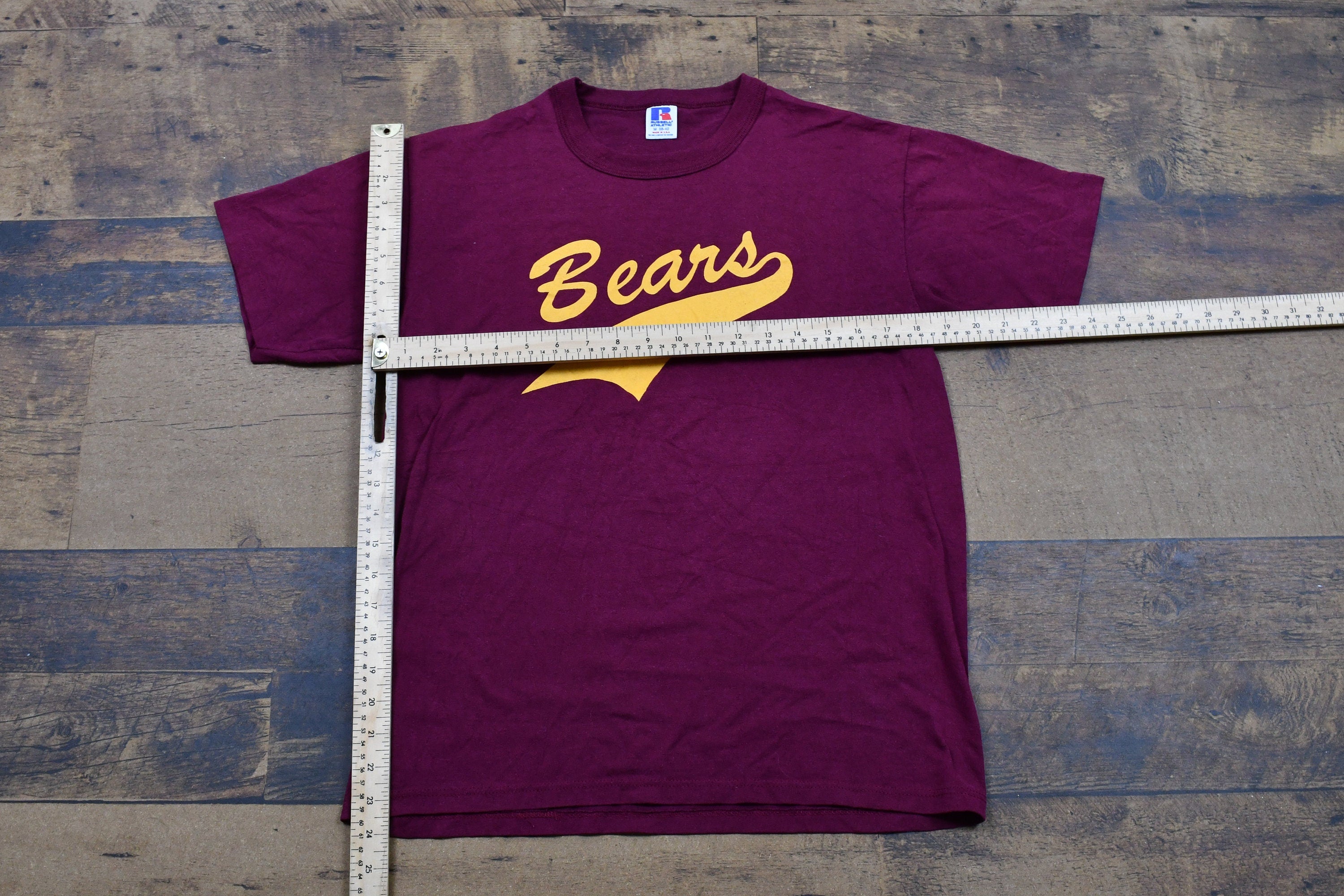 Vintage 1990s Russell Athletics Bears Varsity Single Stitch T-Shirt