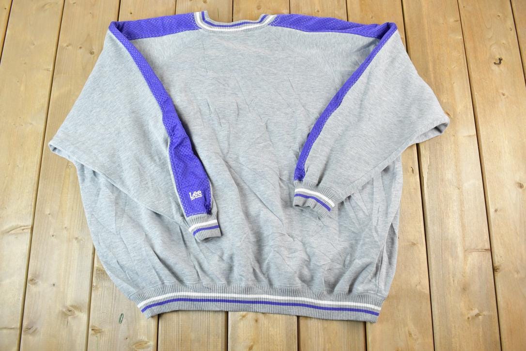 Vintage 1990s Minnesota Vikings Lee Sport Jersey Patch NFL Crewneck Sweatshirt