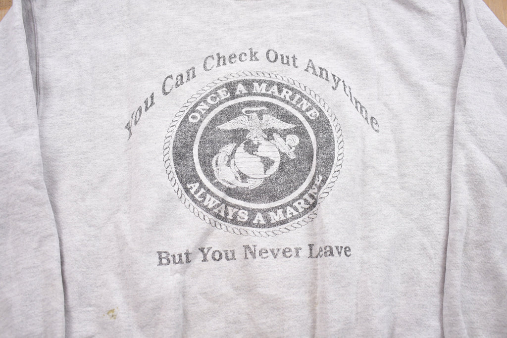 Vintage 1990s Lee Heavyweight Marine Crewneck Sweatshirt