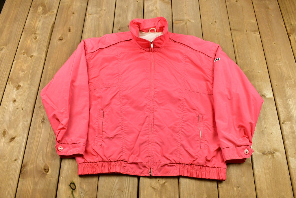 Vintage 1980s CB Sports Neon Pink Nylon Windbreaker