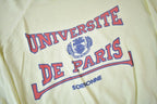 Vintage 1980s Universite De Paris Graphic Crewneck Sweatshirt