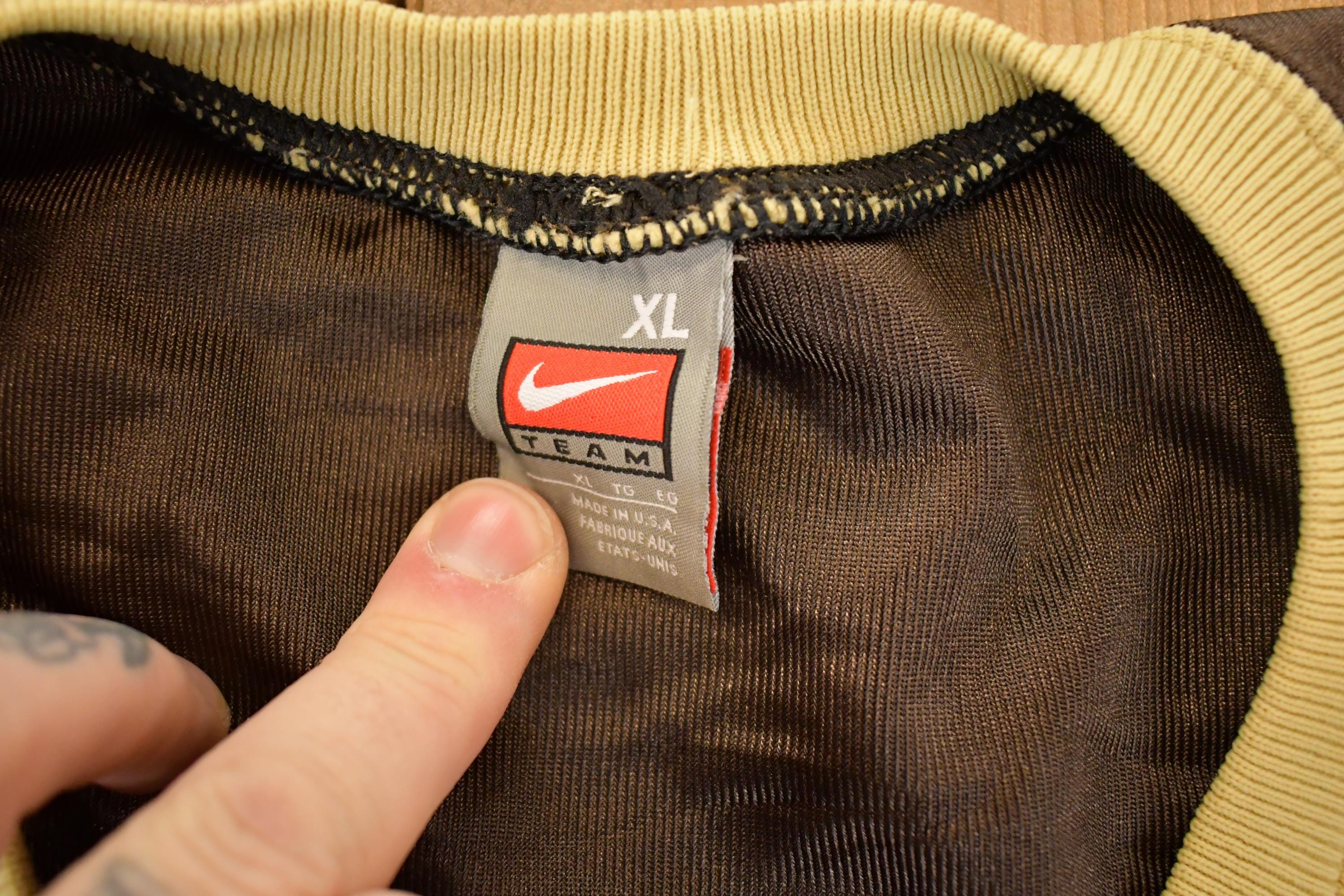Vintage Y2K Nike NFL Jersey Men's L / Football Fan Apparel / 2000s Sportswear / Single Stitch Tee