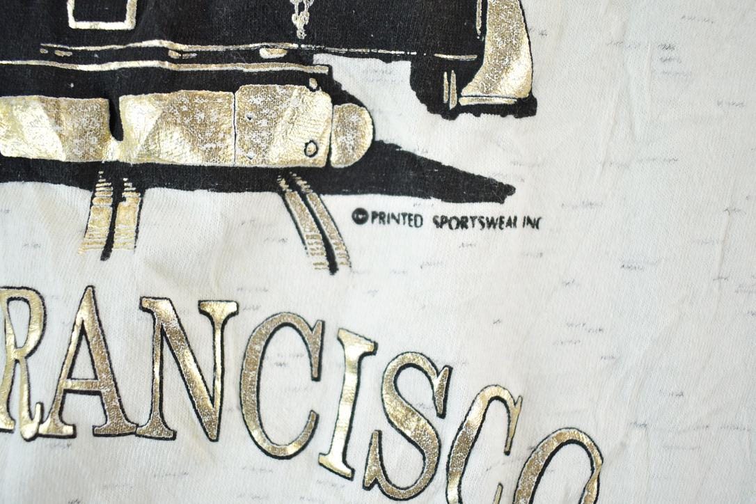 Vintage 1990s San Francisco Tram Souvenir Resort Images T-Shirt Made In USA