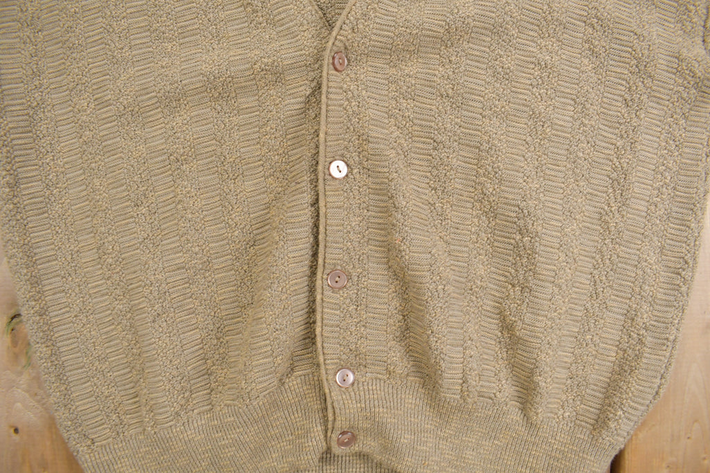 Vintage 1980s Arnold Palmer Robert Bruce Knit Cardigan Sweater